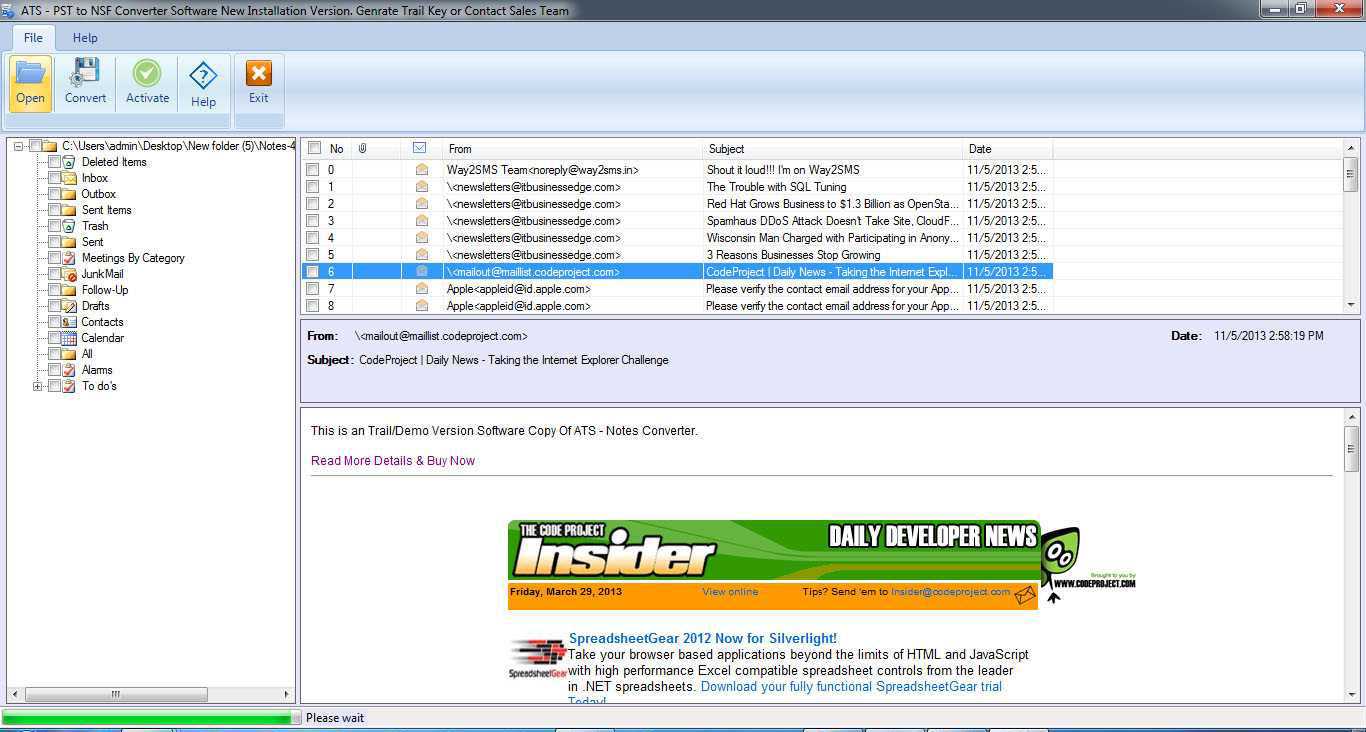 PST to NSF 3.5.0.0 full Windows 7 PST to NSF 3.5.0.0 full
