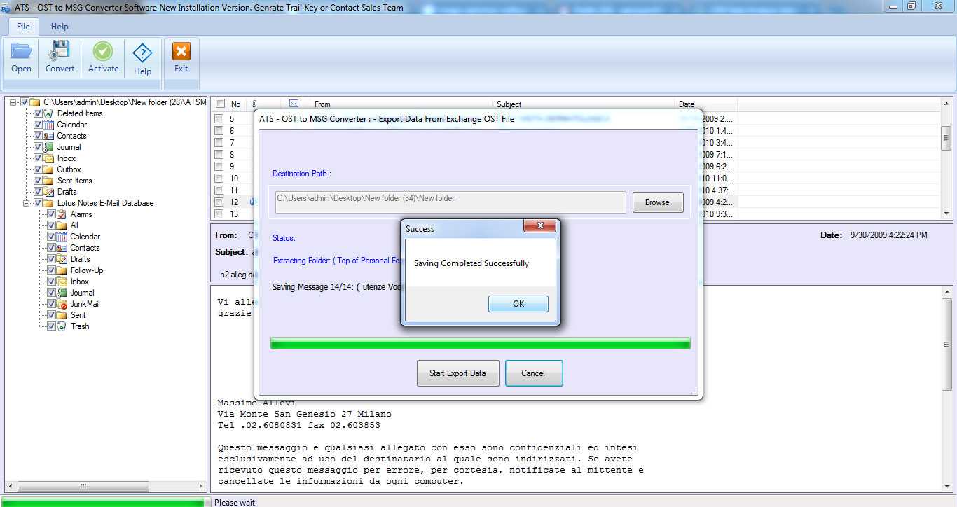ATS OST to EML Converter Software