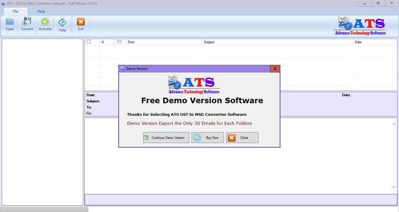 ATS OST to MSG Converter Software