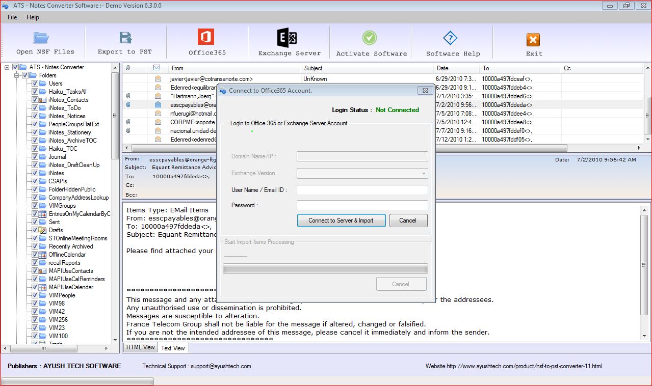 ATS Lotus Notes Converter