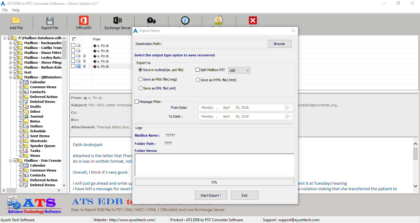 EDB to PST Converter Software