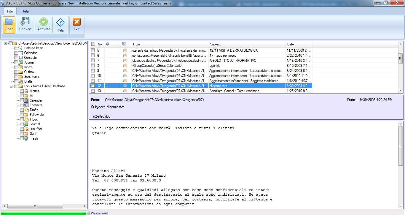 ATS OST to EML Converter Software