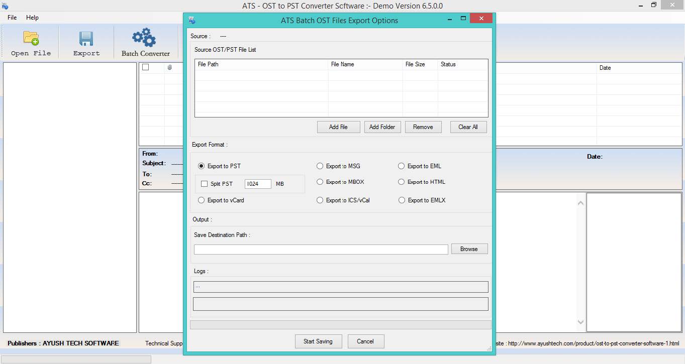 ATS OST to PST Converter Software