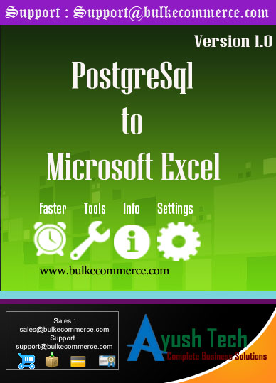 PostgreSql to Microsoft Excel