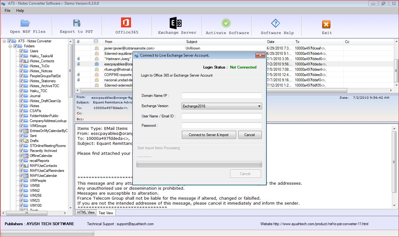 ATS Lotus Notes Converter