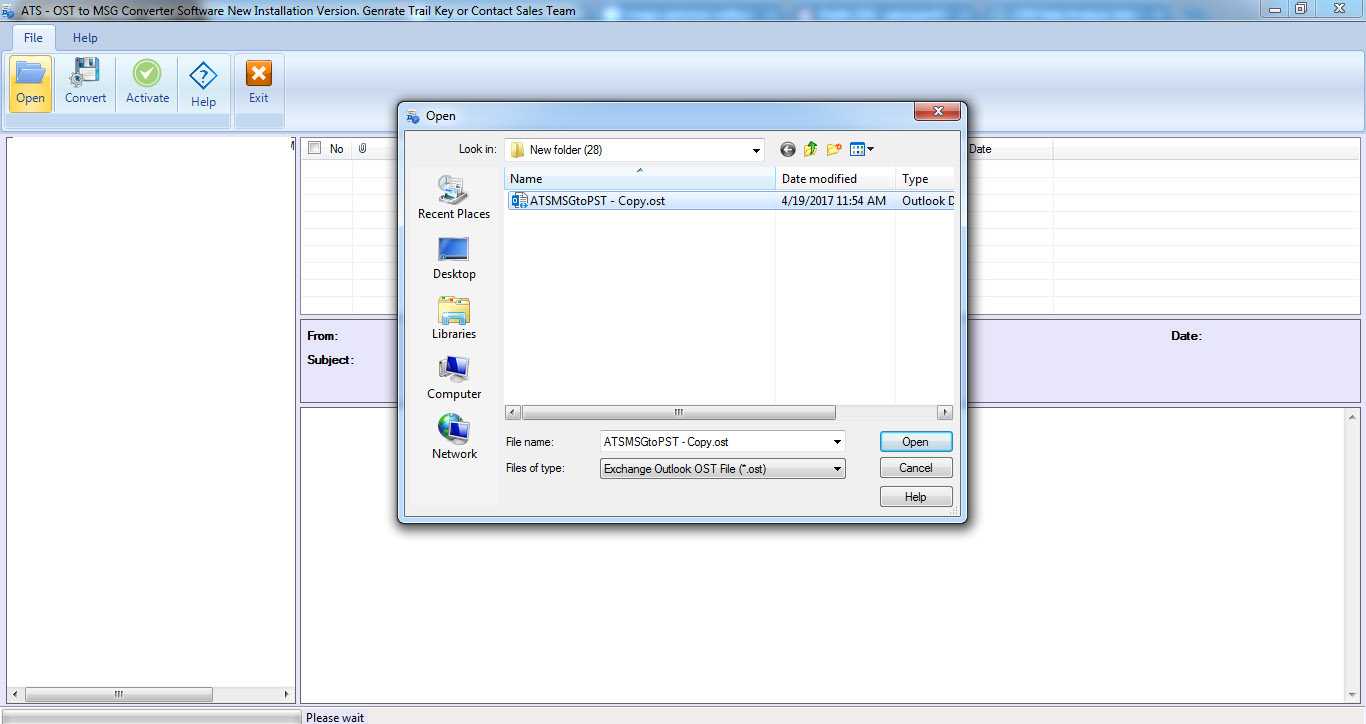 ATS OST to EML Converter Software