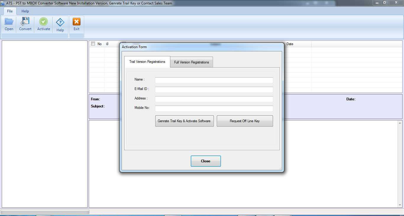 ATS PST to MBOX Converter Software