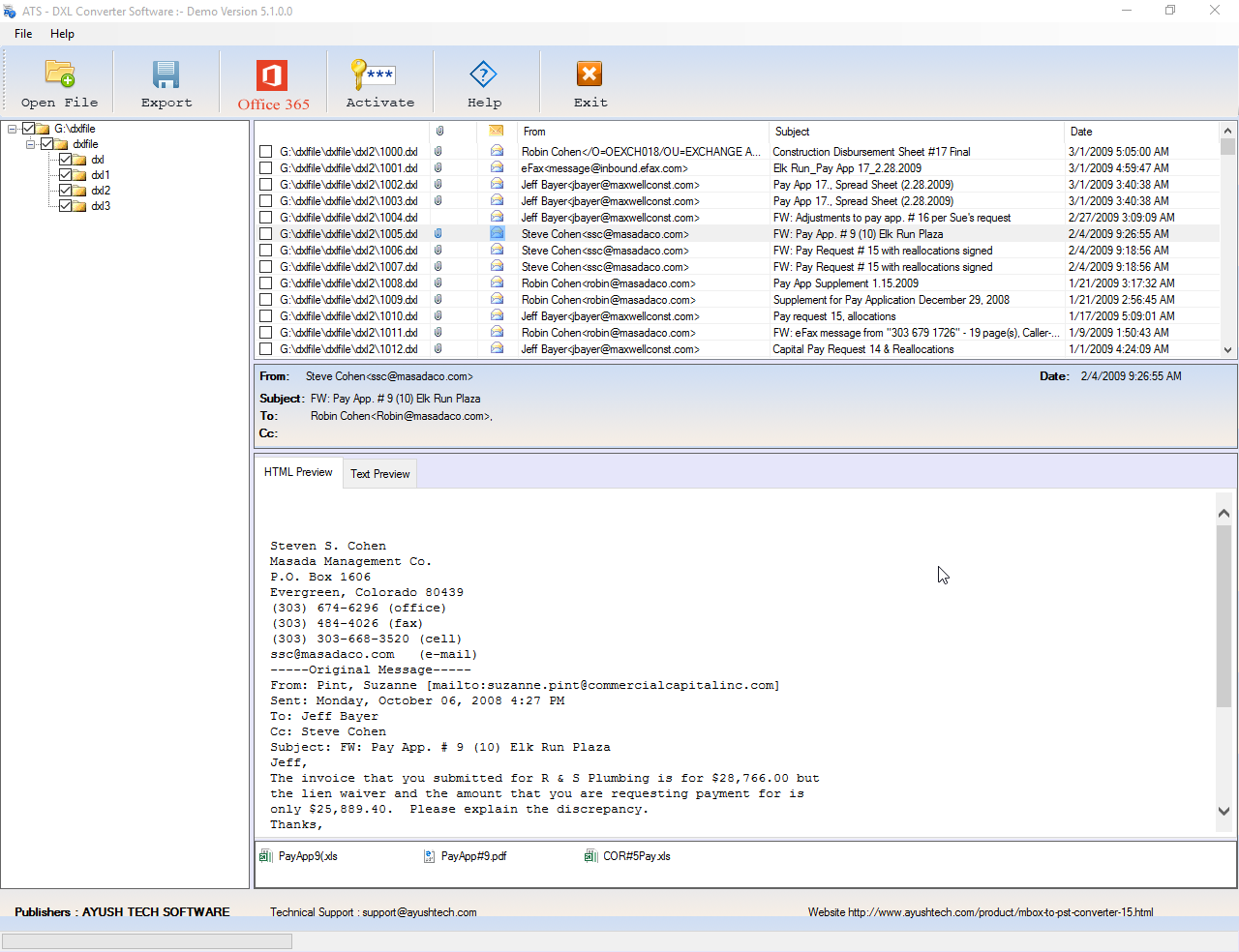 DXL to PST Converter Software